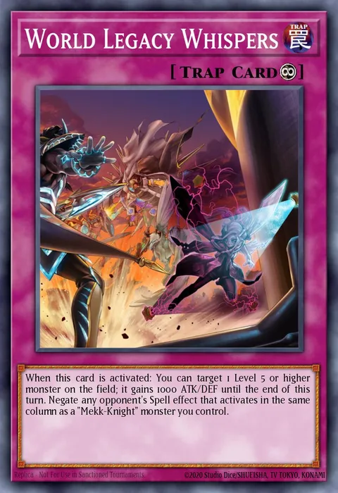 World Legacy Whispers trading card