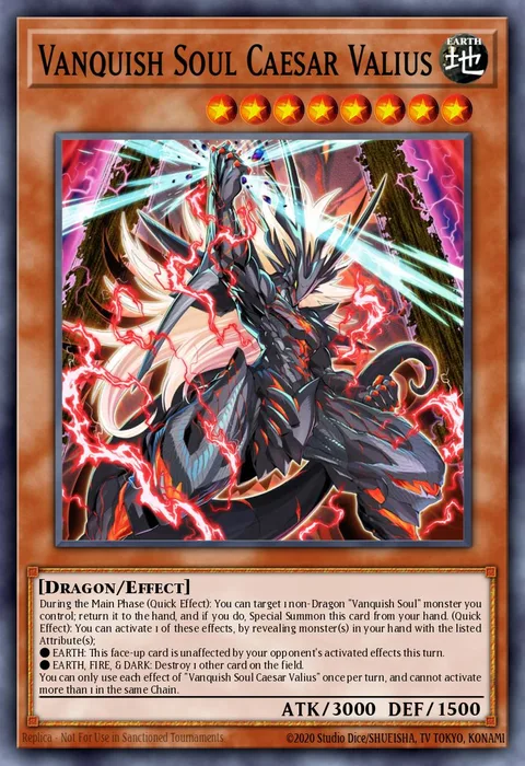 Vanquish Soul Caesar Valius trading card