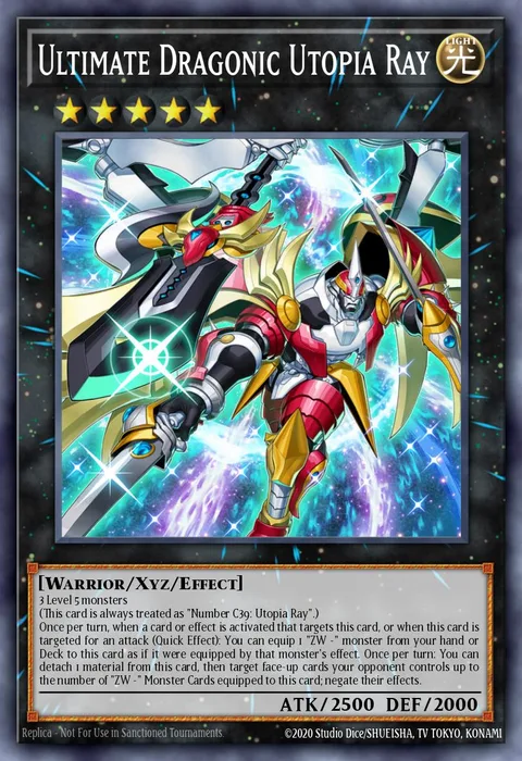 Ultimate Dragonic Utopia Ray trading card