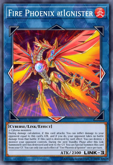 Fire Phoenix @Ignister trading card