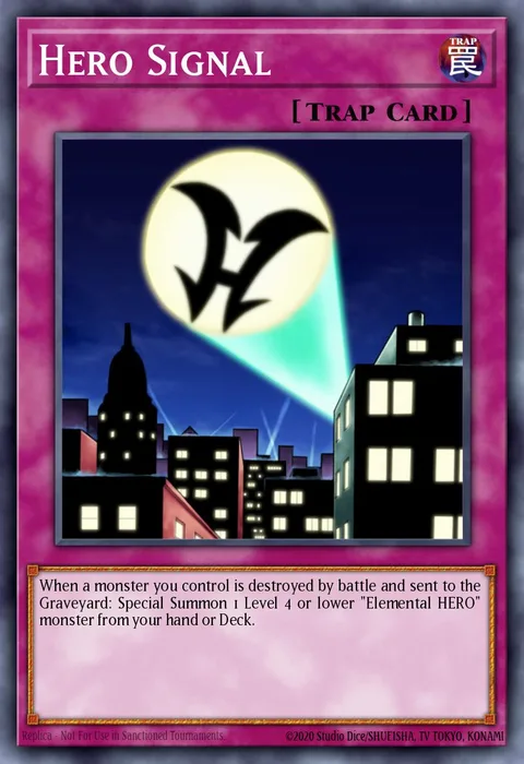 Hero Signal trading card