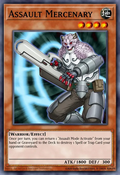 Assault Mercenary trading card