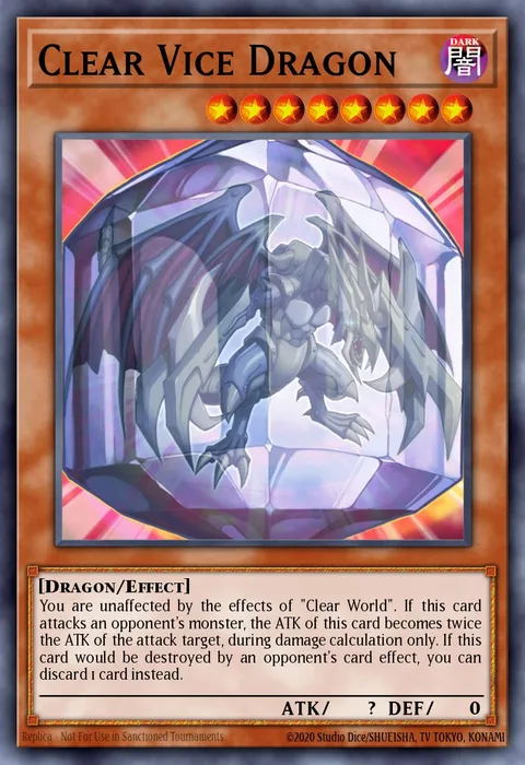 Clear Vice Dragon trading card