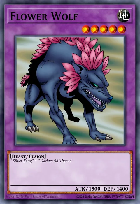 Flower Wolf trading card