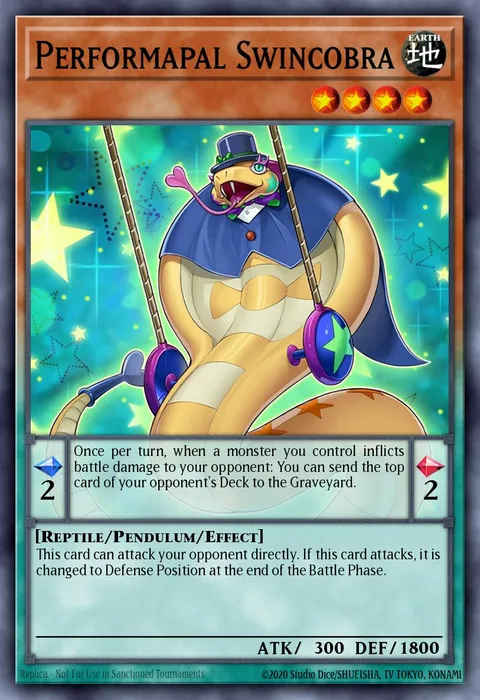 Performapal Swincobra trading card
