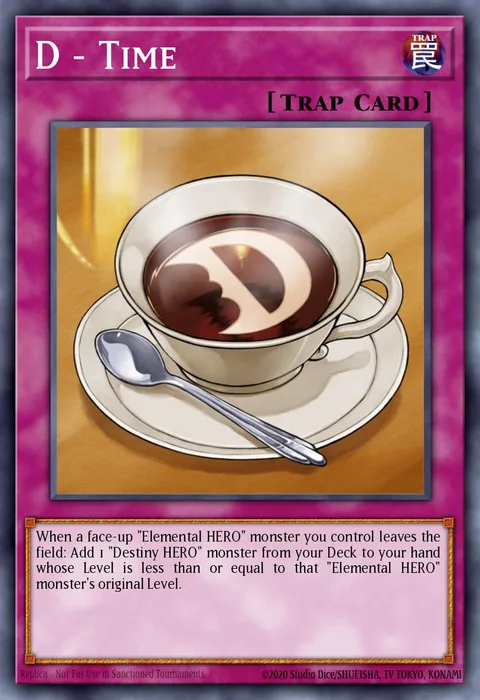 D - Time trading card