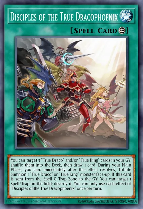 Disciples of the True Dracophoenix trading card