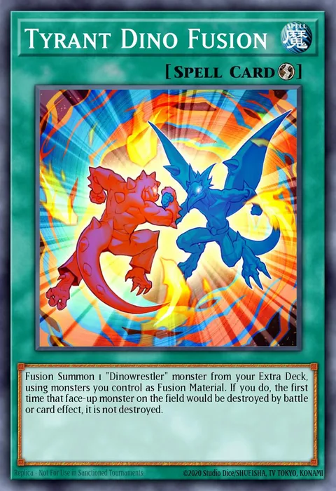Tyrant Dino Fusion trading card
