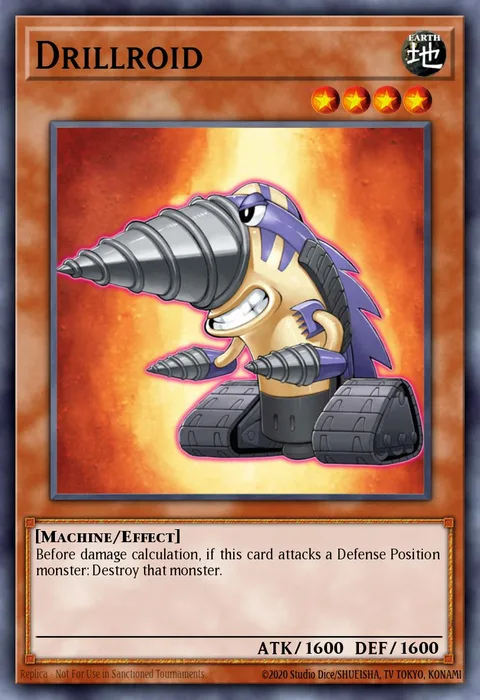 Drillroid trading card