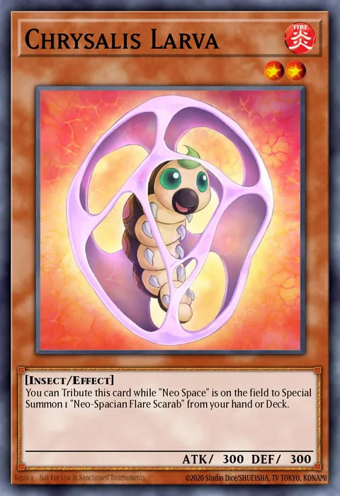 Chrysalis Larva trading card