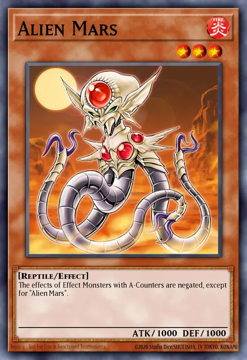 Alien Mars trading card