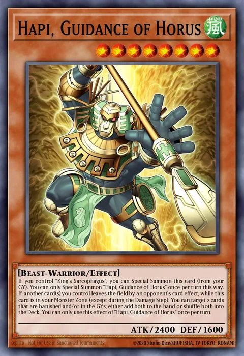 Hapi, Guidance of Horus trading card