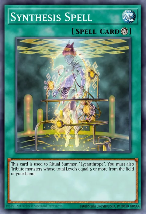 Synthesis Spell trading card