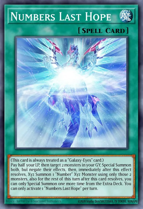 Numbers Last Hope trading card