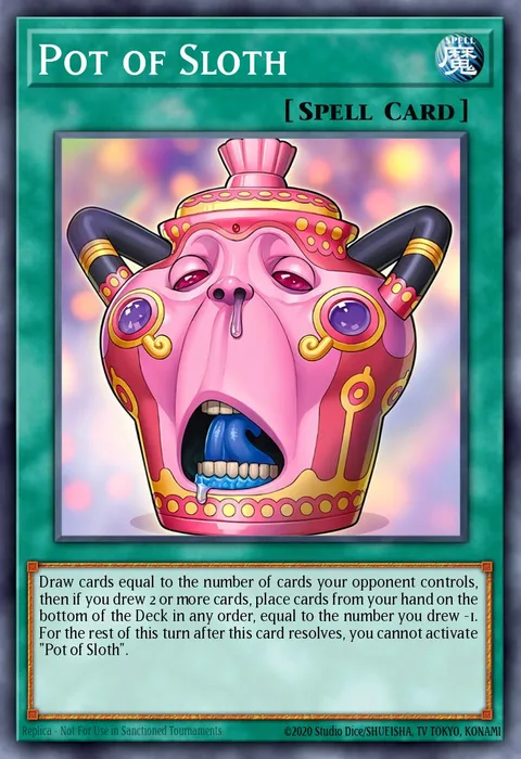 Pot of Sloth trading card
