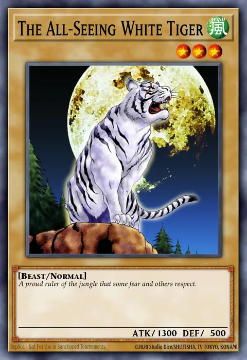 The All-Seeing White Tiger trading card
