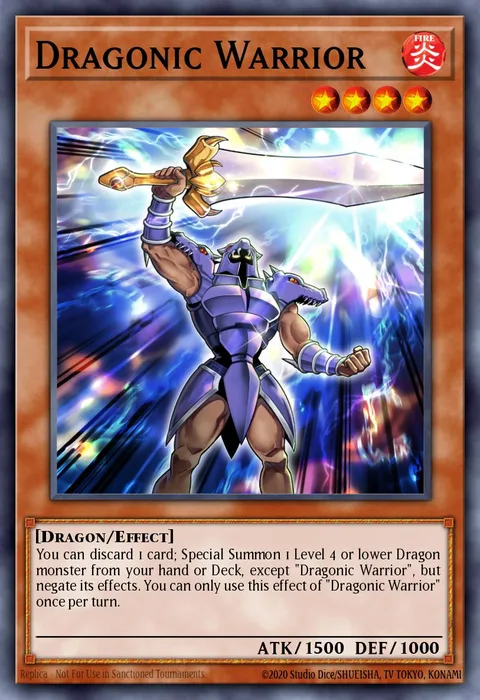 Dragonic Warrior trading card