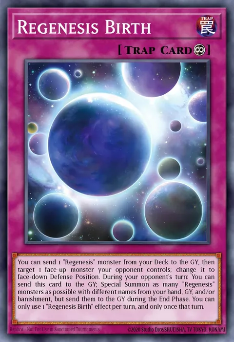 Regenesis Birth trading card
