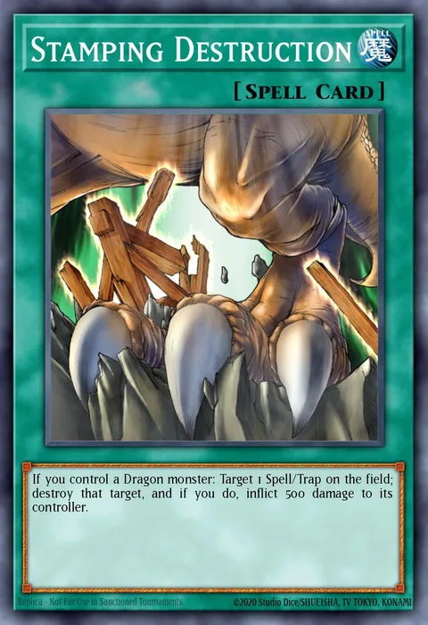 Stamping Destruction trading card