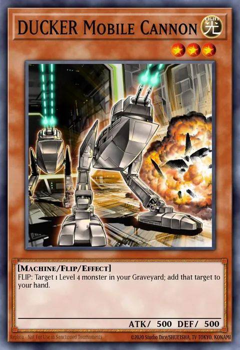 DUCKER Mobile Cannon trading card