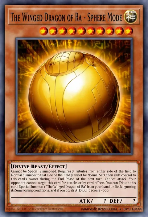 The Winged Dragon of Ra - Sphere Mode trading card
