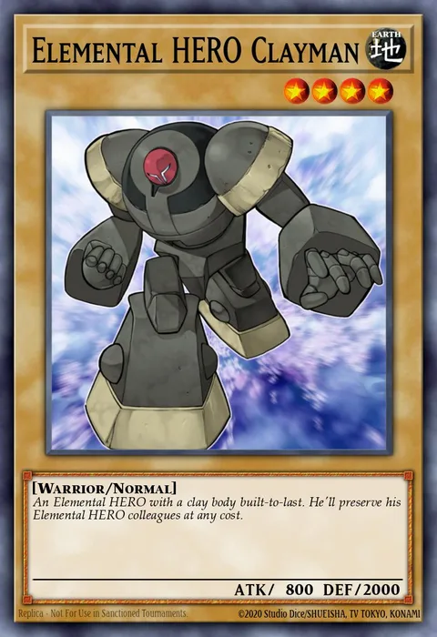 Elemental HERO Clayman trading card