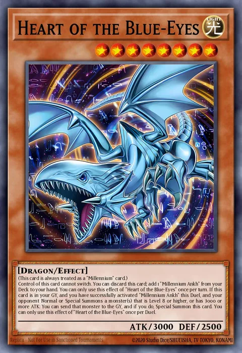 Heart of the Blue-Eyes trading card
