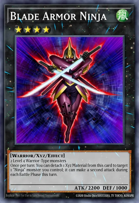 Blade Armor Ninja trading card
