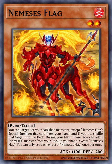 Nemeses Flag trading card