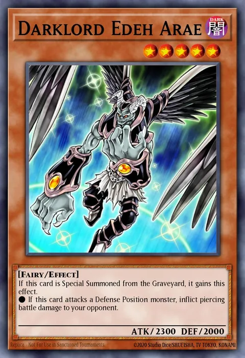 Darklord Edeh Arae trading card