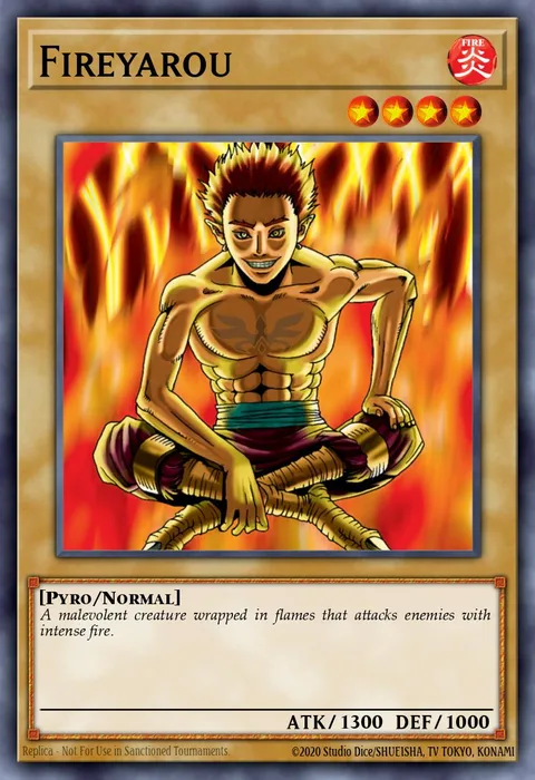 Fireyarou trading card