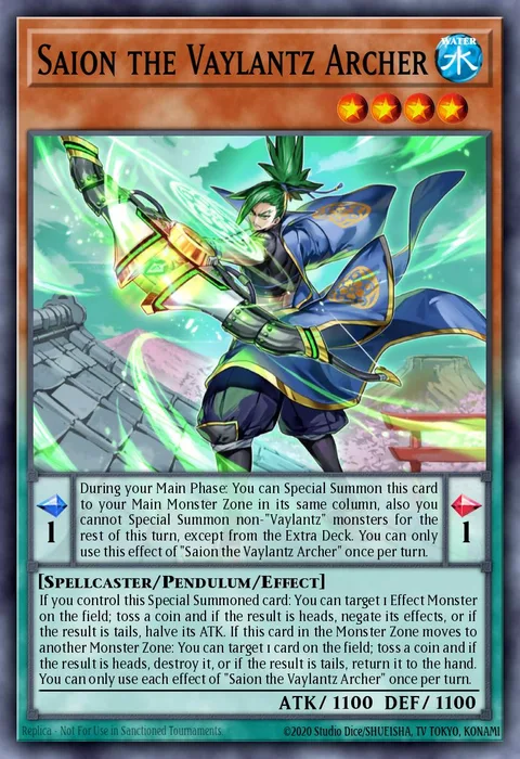 Saion the Vaylantz Archer trading card