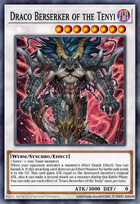 Draco Berserker of the Tenyi trading card