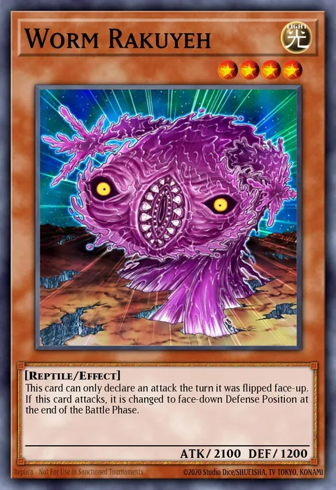 Worm Rakuyeh trading card