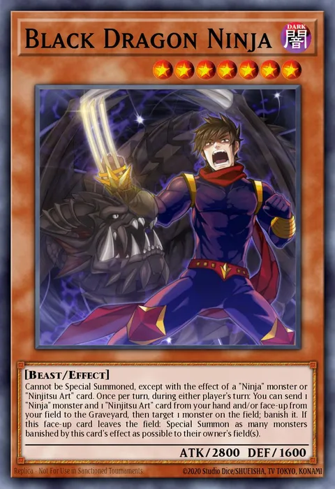 Black Dragon Ninja trading card