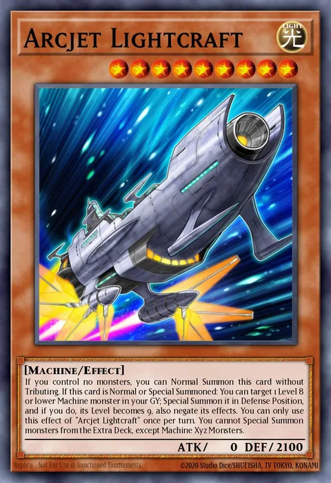 Arcjet Lightcraft trading card