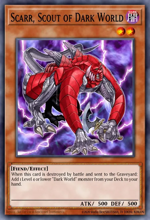 Scarr, Scout of Dark World trading card