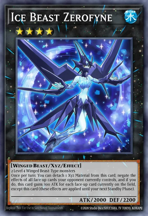 Ice Beast Zerofyne trading card