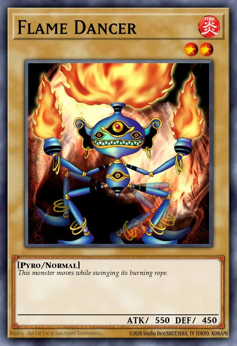 Flame Dancer trading card
