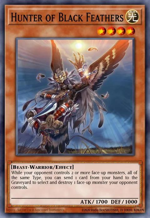 Hunter of Black Feathers trading card