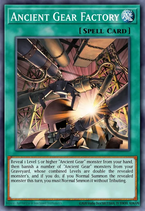 Ancient Gear Factory trading card