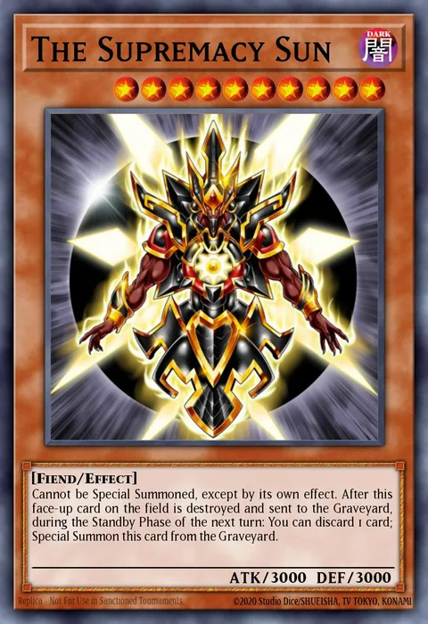 The Supremacy Sun trading card