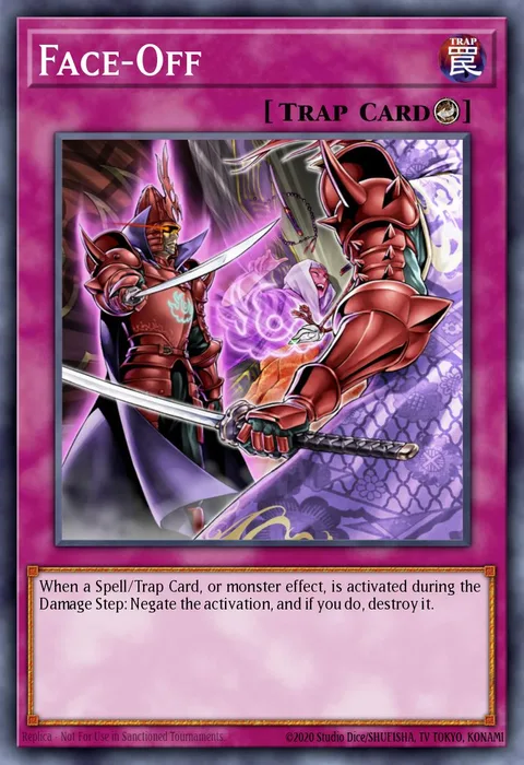 Face-Off trading card