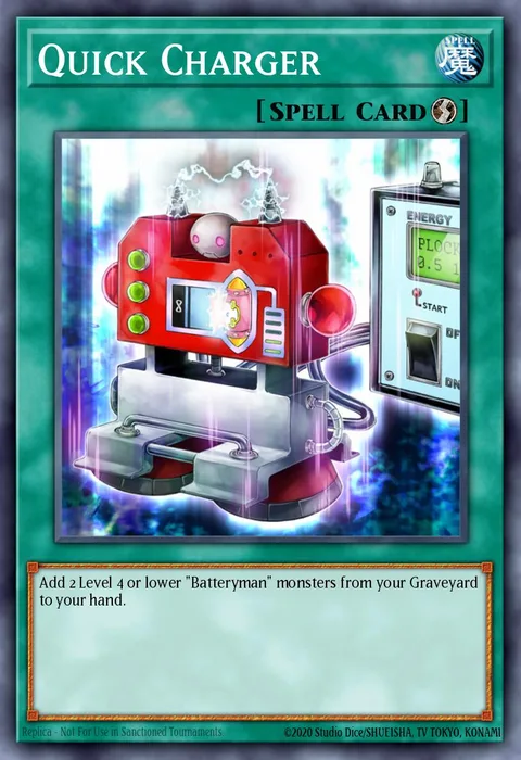 Quick Charger trading card