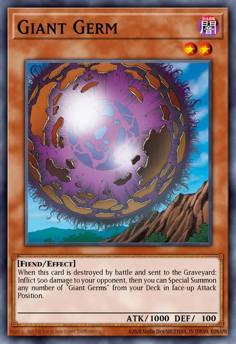Giant Germ trading card