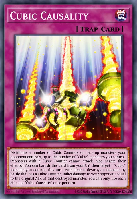 Cubic Causality trading card