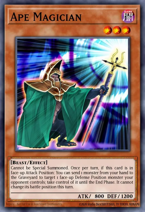 Ape Magician trading card