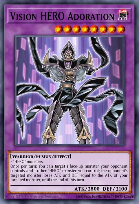 Vision HERO Adoration trading card