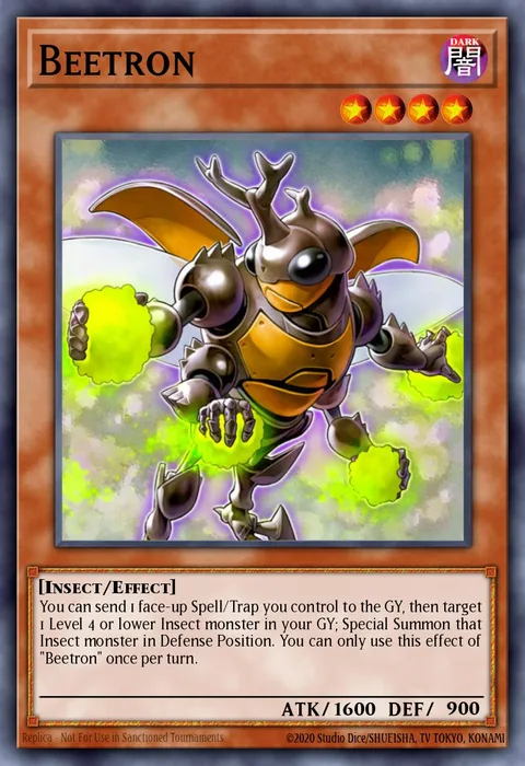 Beetron trading card