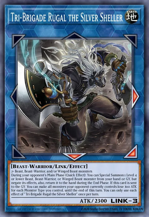 Tri-Brigade Rugal the Silver Sheller trading card